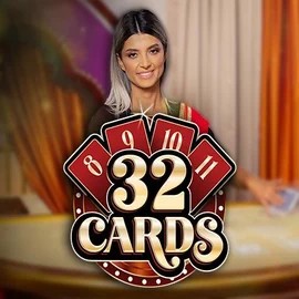 32 Cards online game logo by Ezugi on betonredkasino.gr