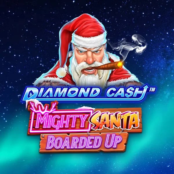 Diamond Cash Mighty Santa Boarded Up online game logo by Greentube on betonredkasino.gr