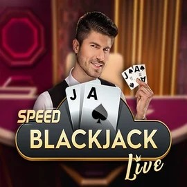 Speed Blackjack logo by Pragmatic Play at BetOnRed Casino